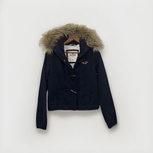 **RARE** Vintage Wool Faux Fur Lined Hollister Jacket Size Medium Y2K